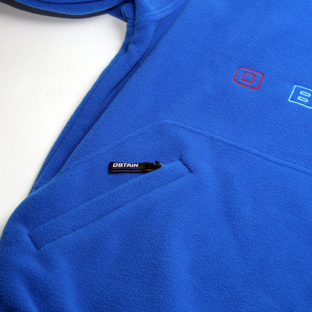 1/4 ZIP MULTI FLEECE BLUE · OBTAIN Skate Company